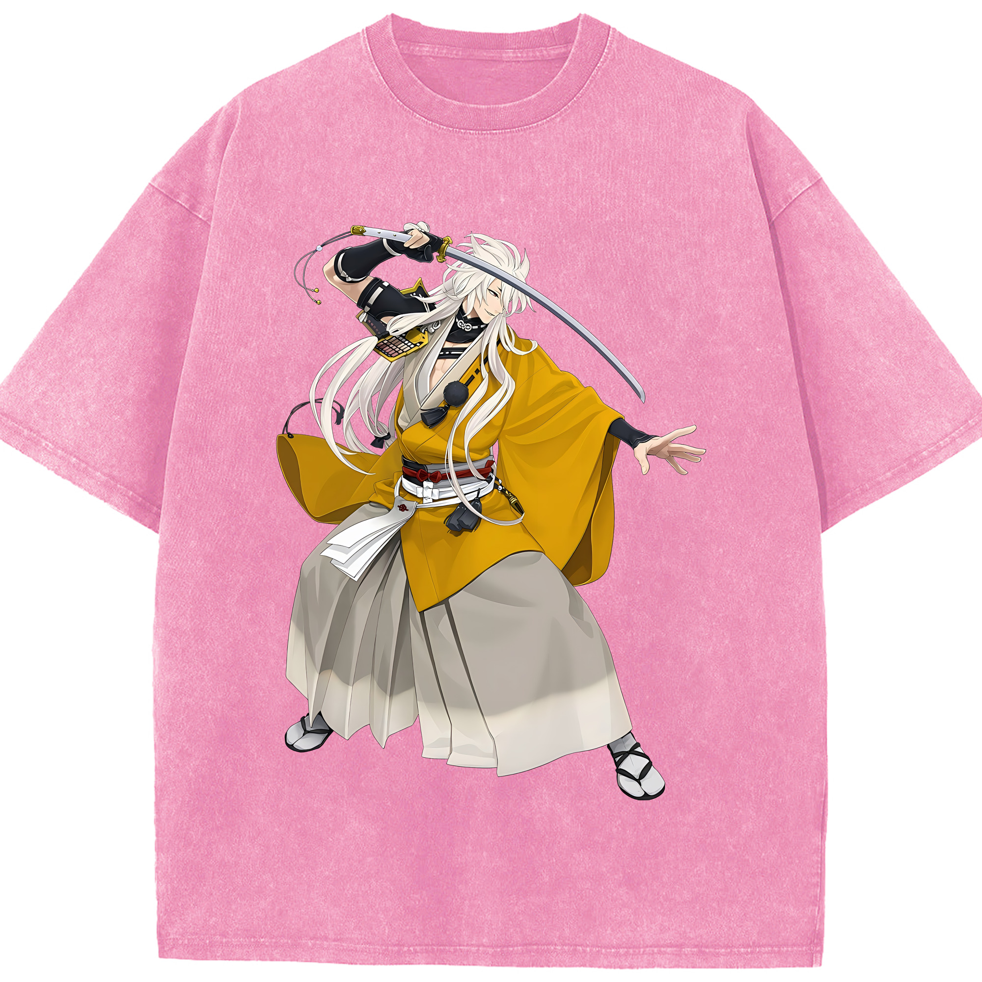 （画像用） 刀剣乱舞 Touken Ranbu 綿100% ヴィンテージ風 半袖Tシャツ（フロントプリント）